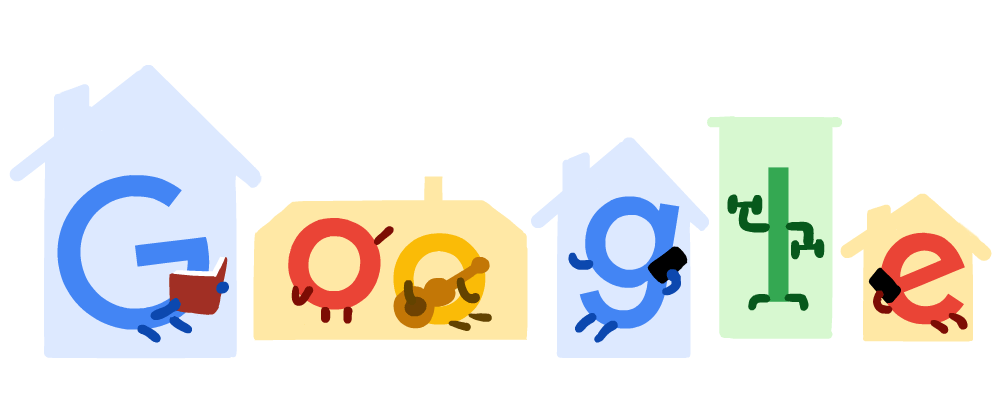 Googleが毎日ロゴでThanksコメントを伝えています。#google